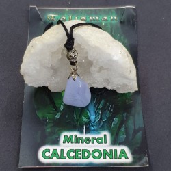 Colgante mineral Calcedonia